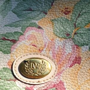 Floral Embossed Leather Accessory